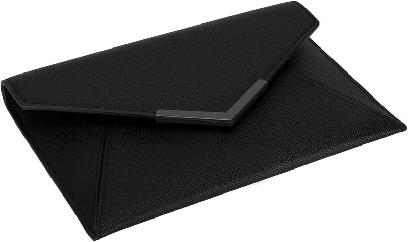 DEXMAY DM Dexmay Women Envelope Clutch Handbag Medium Saffiano Leather Foldover Clutch Purse - Image 5